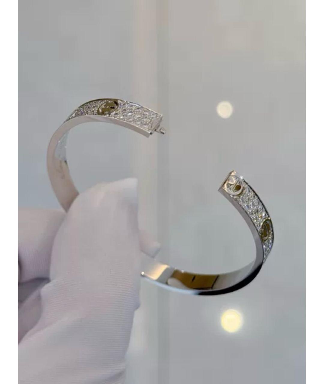 CARTIER Серебрянный браслет из белого золота, фото 4