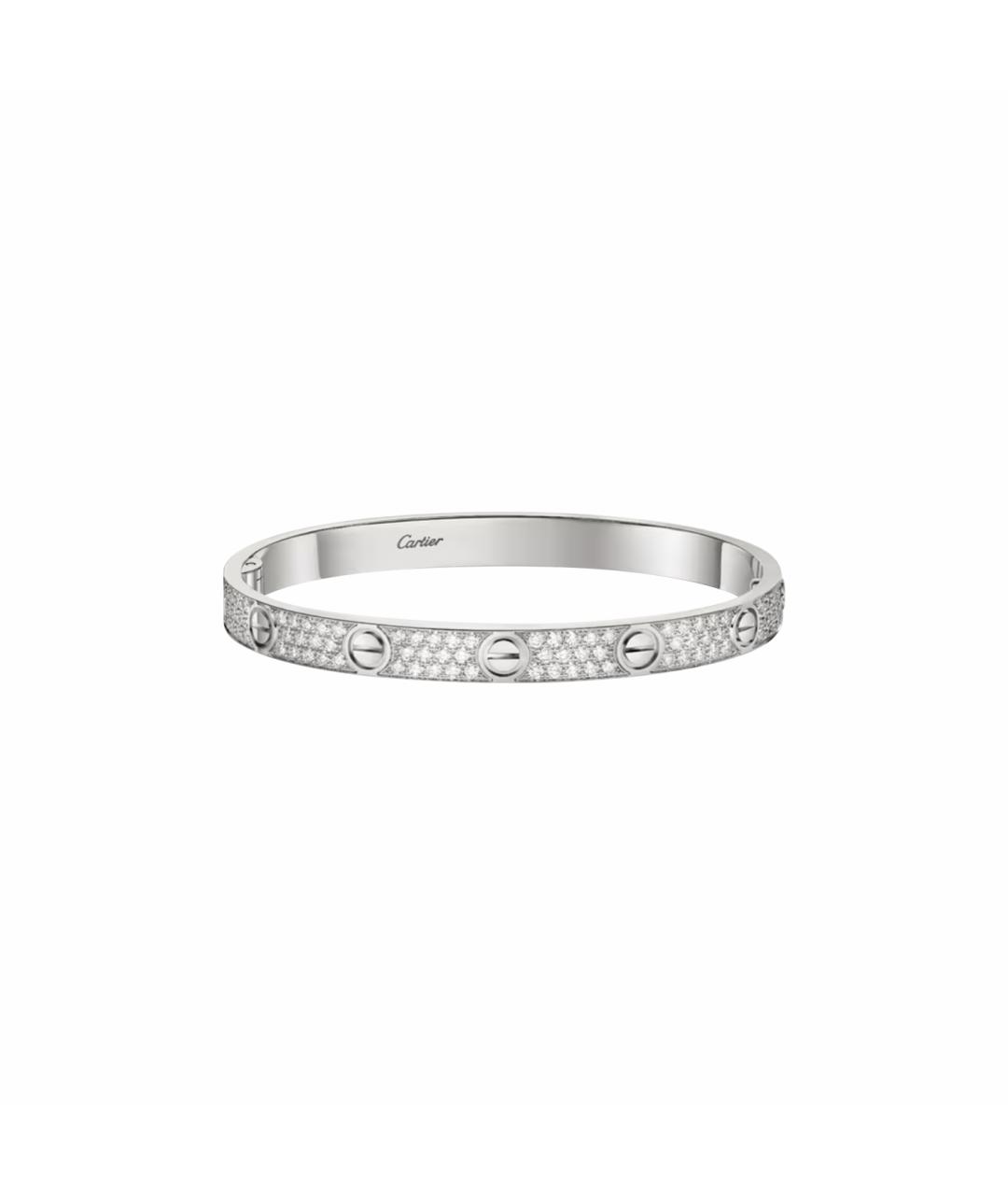 CARTIER Серебрянный браслет из белого золота, фото 1