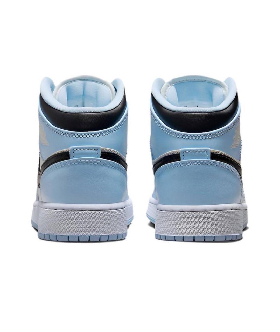 NIKE Голубые кожаные кроссовки, фото 4