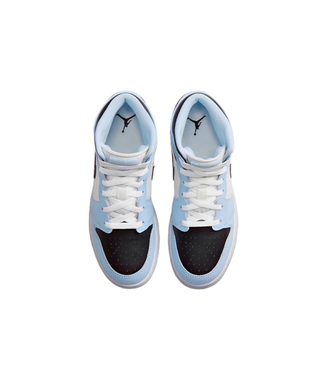 NIKE Голубые кожаные кроссовки, фото 3