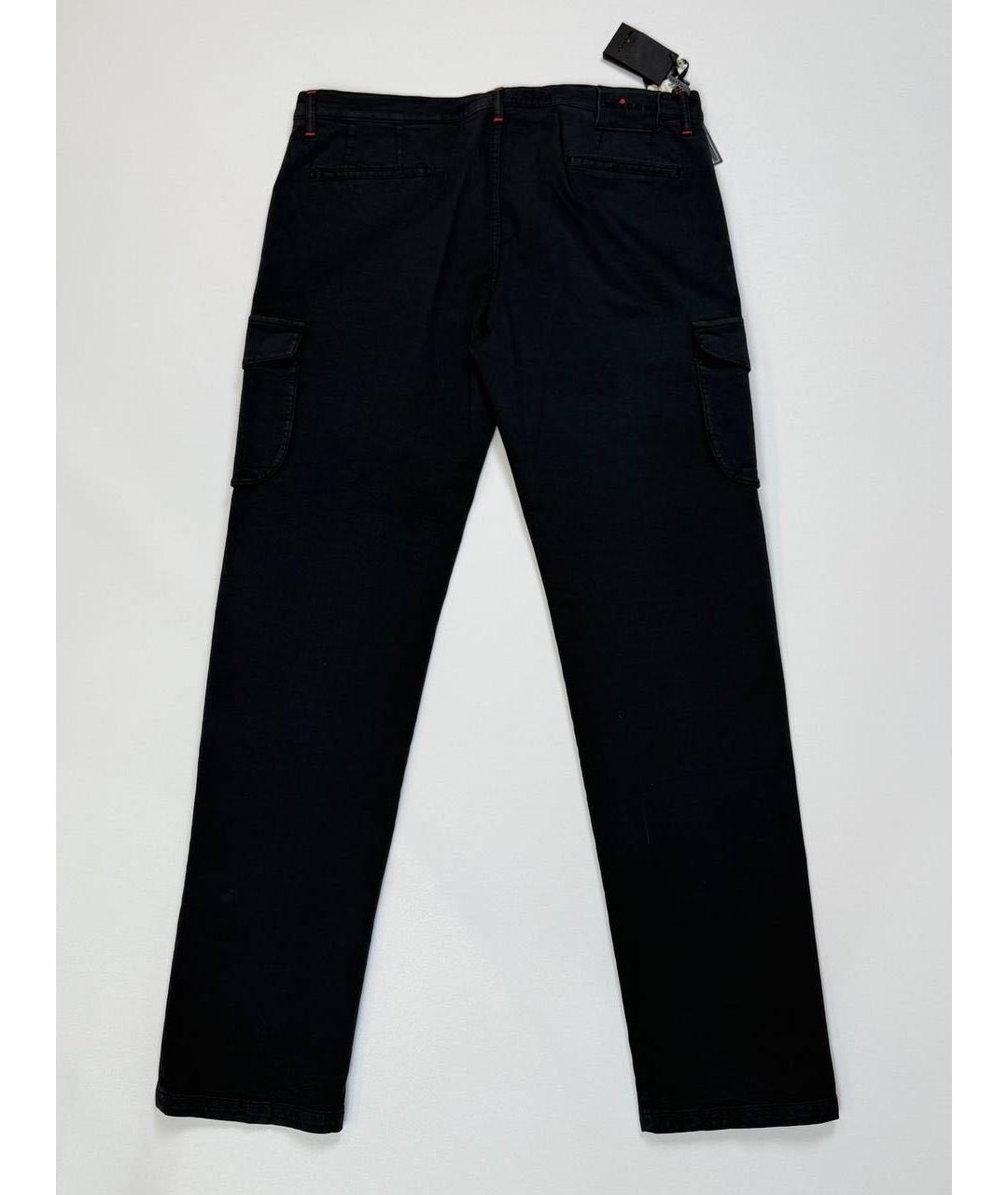 KITON Черные хлопковые повседневные брюки, фото 2