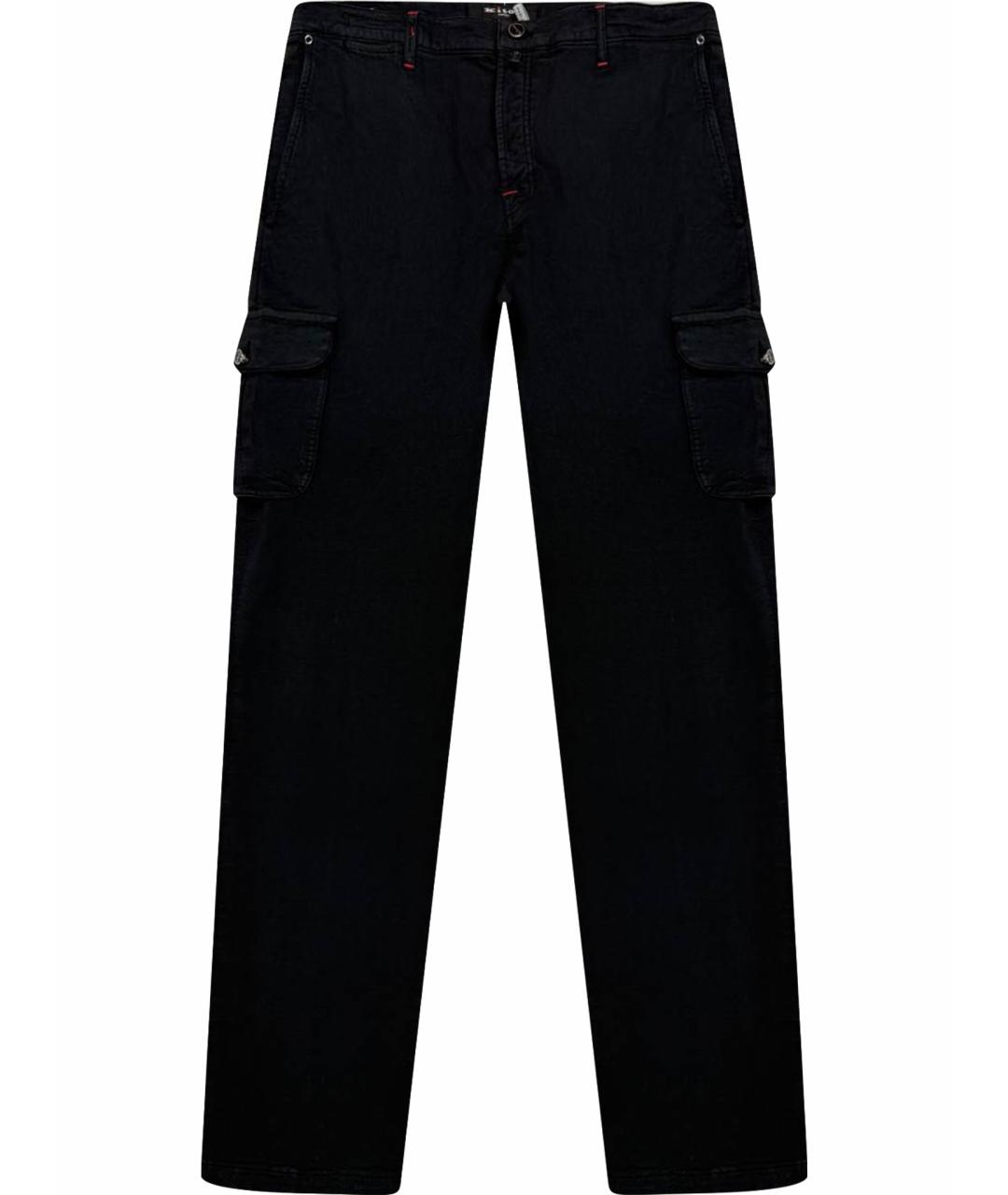 KITON Черные хлопковые повседневные брюки, фото 1