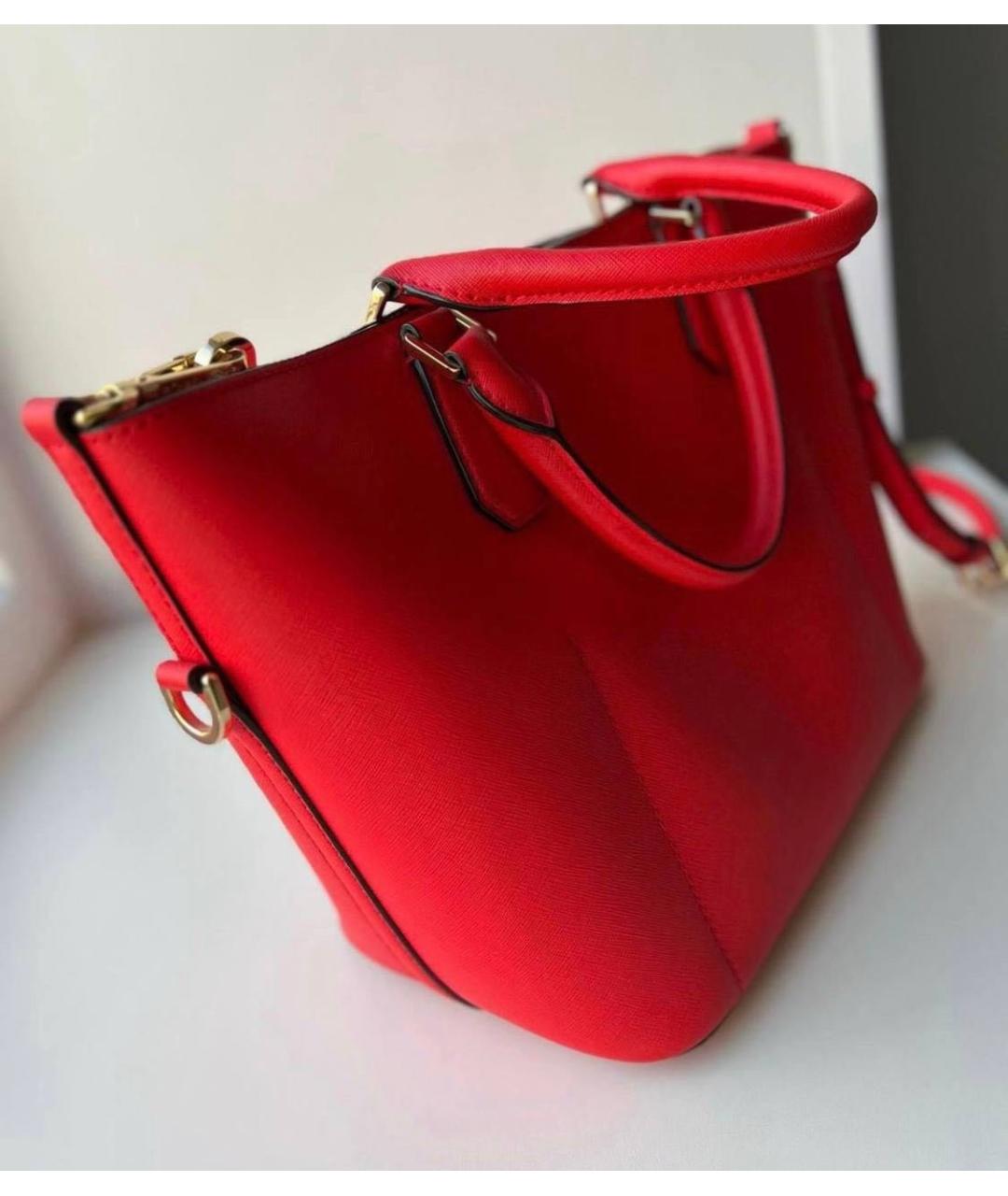 MICHAEL KORS Красная кожаная сумка тоут, фото 3