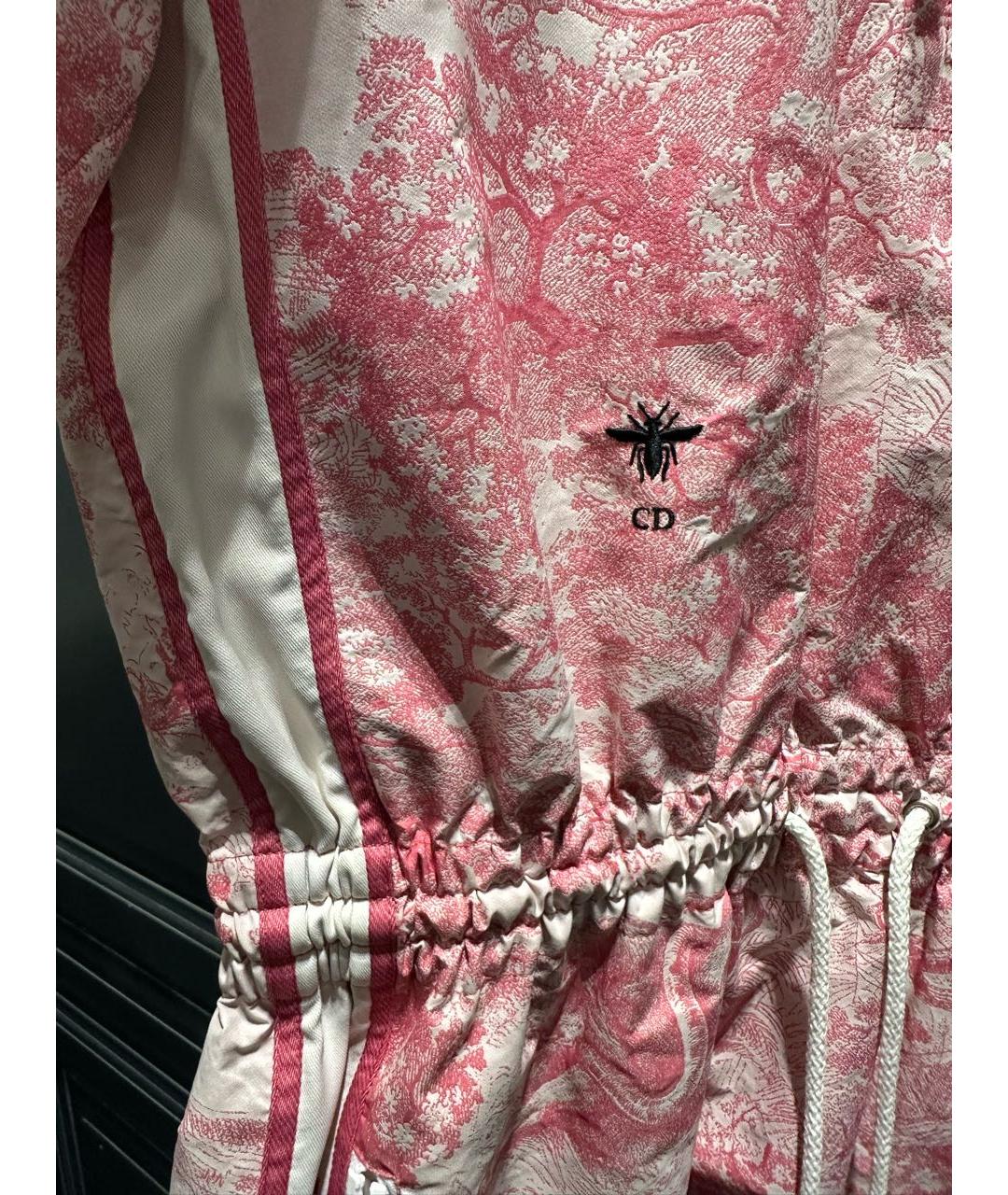 CHRISTIAN DIOR Розовое полиэстеровое повседневное платье, фото 4