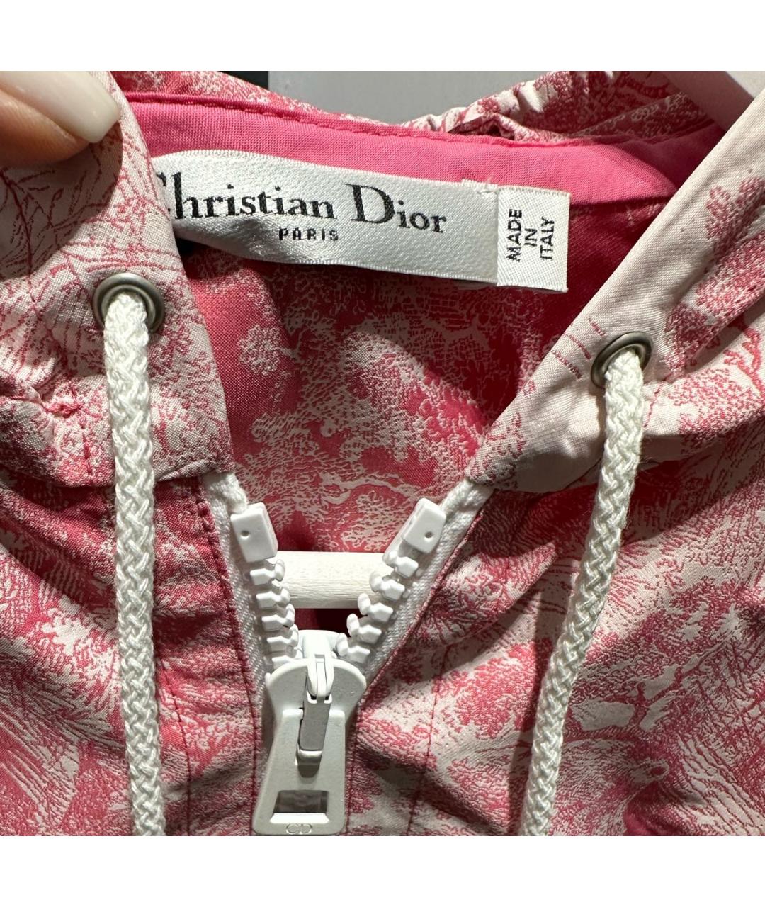 CHRISTIAN DIOR Розовое полиэстеровое повседневное платье, фото 3