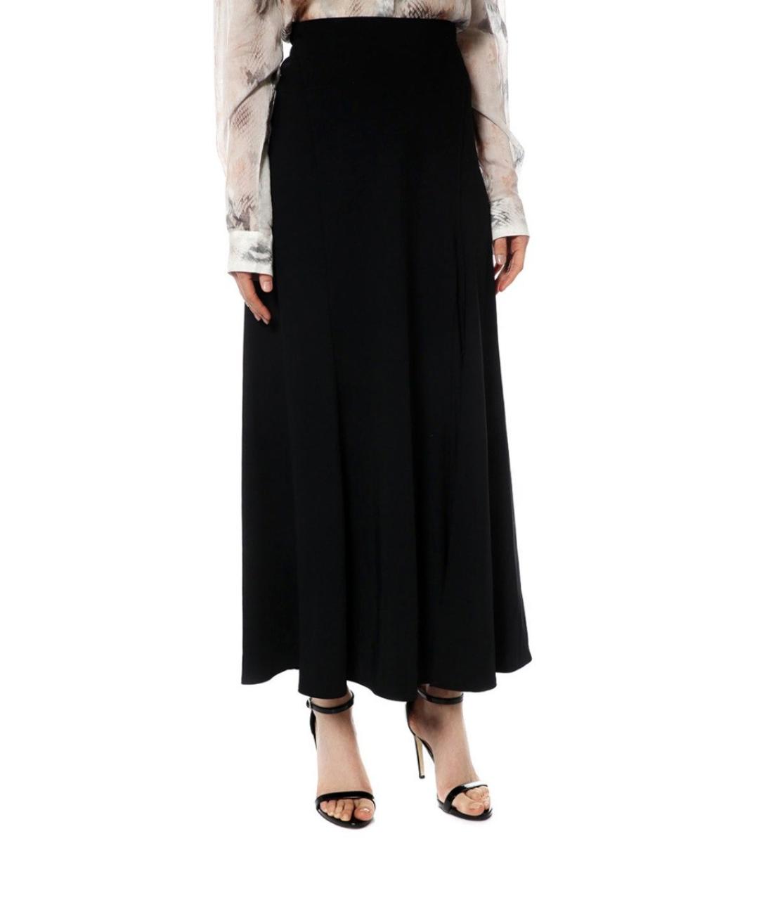 DKNY Черная ацетатная юбка макси, фото 2