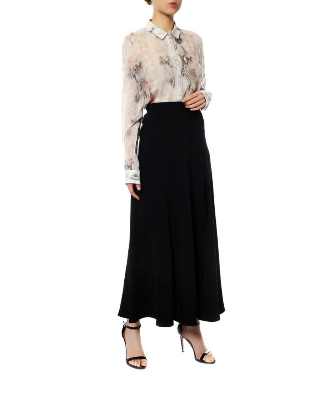 DKNY Черная ацетатная юбка макси, фото 4