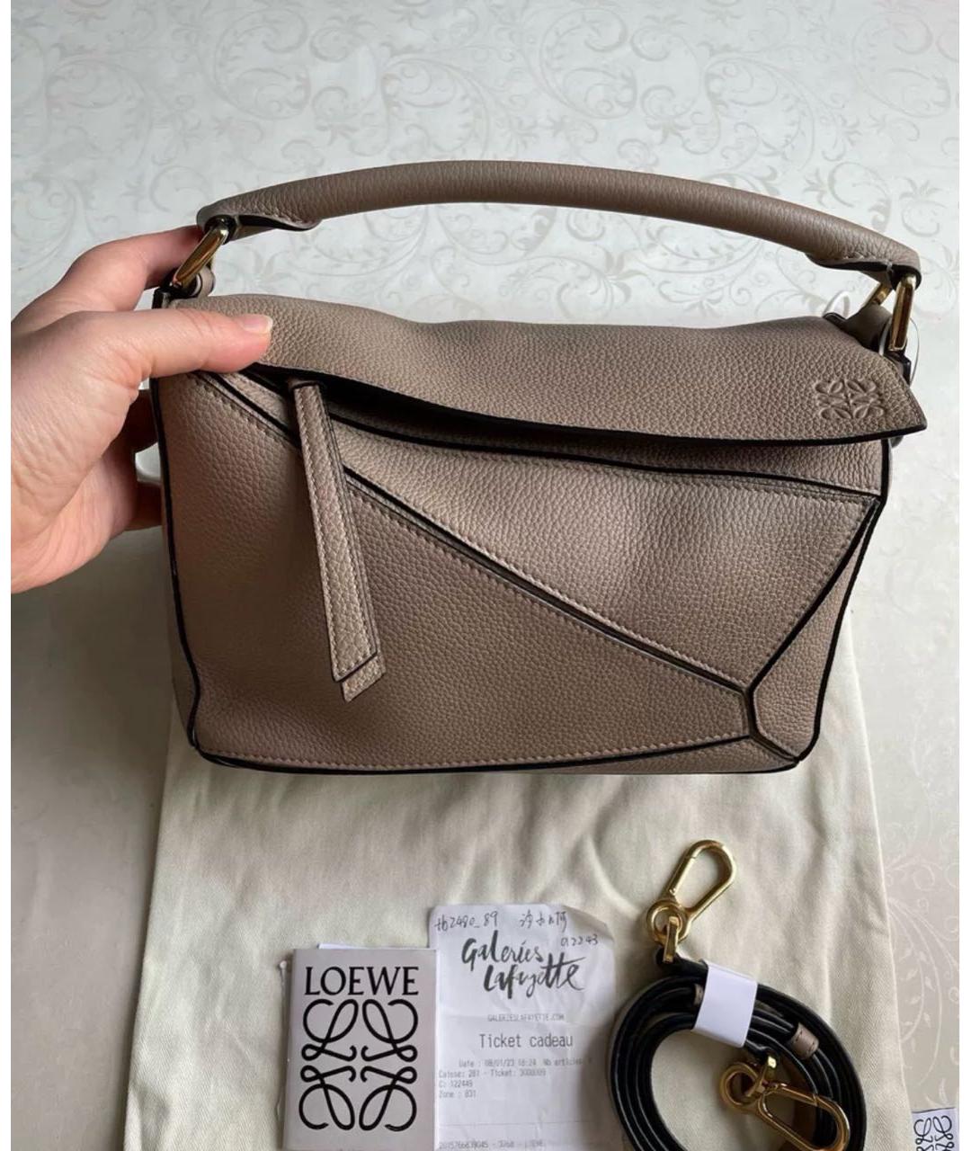 LOEWE Кожаная сумка тоут, фото 7