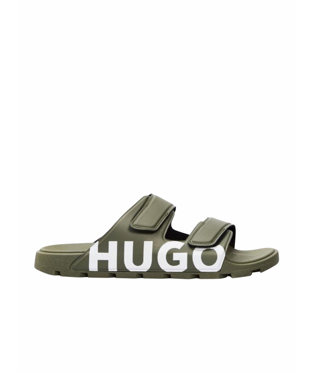 HUGO BOSS Зеленые сандалии, фото 1