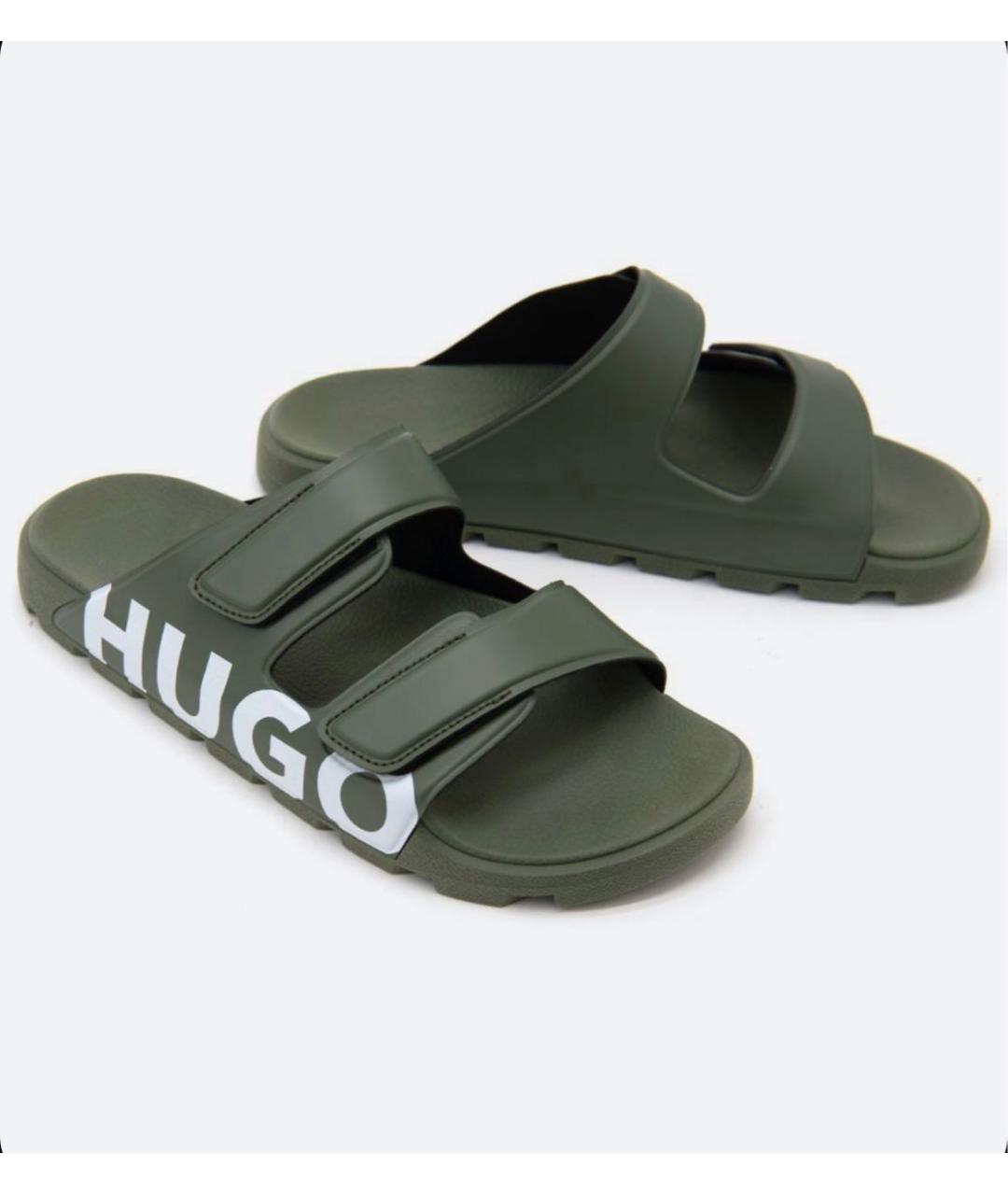 HUGO BOSS Зеленые сандалии, фото 2