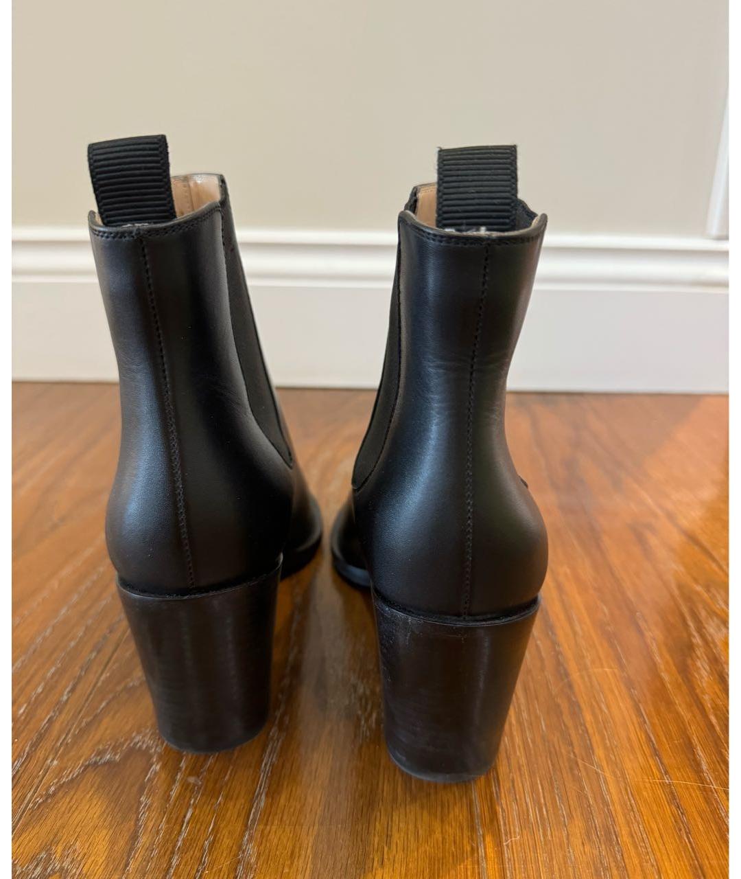 GIANVITO ROSSI Черные кожаные ботинки, фото 4