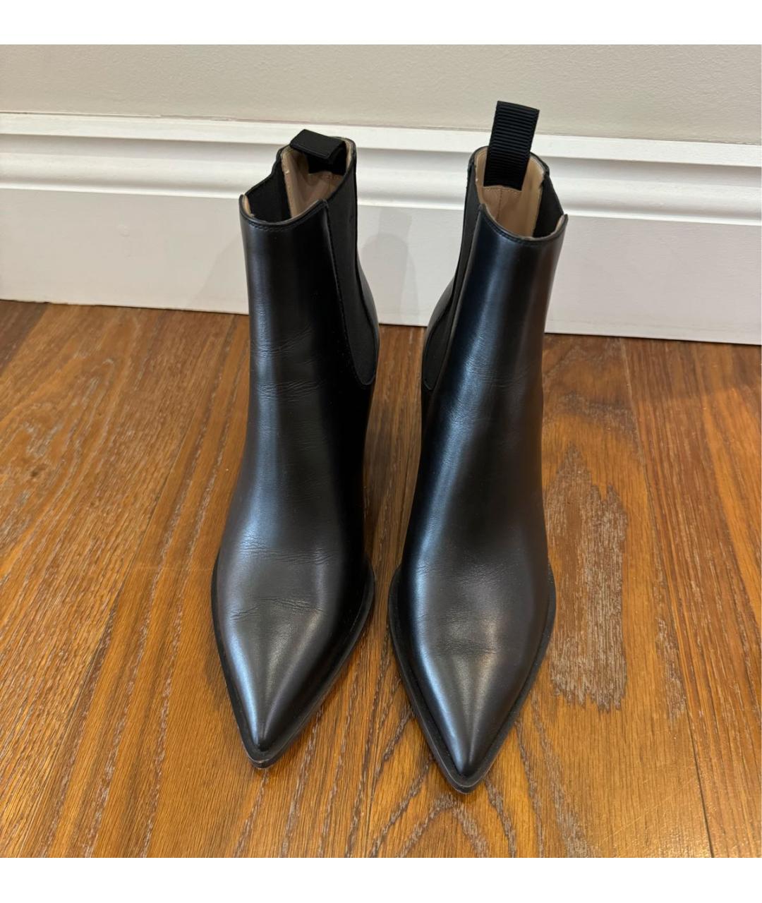 GIANVITO ROSSI Черные кожаные ботинки, фото 2