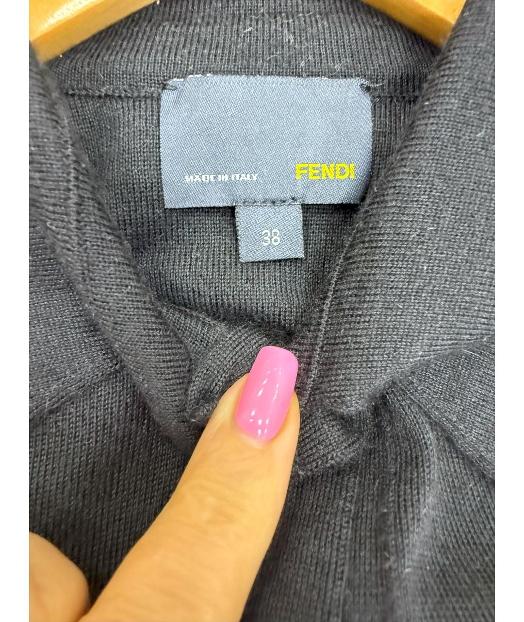 FENDI Черная блузы, фото 3
