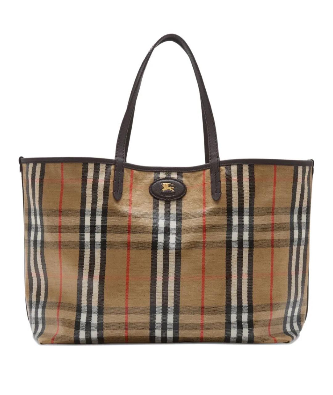 BURBERRY Коричневая сумка тоут, фото 1