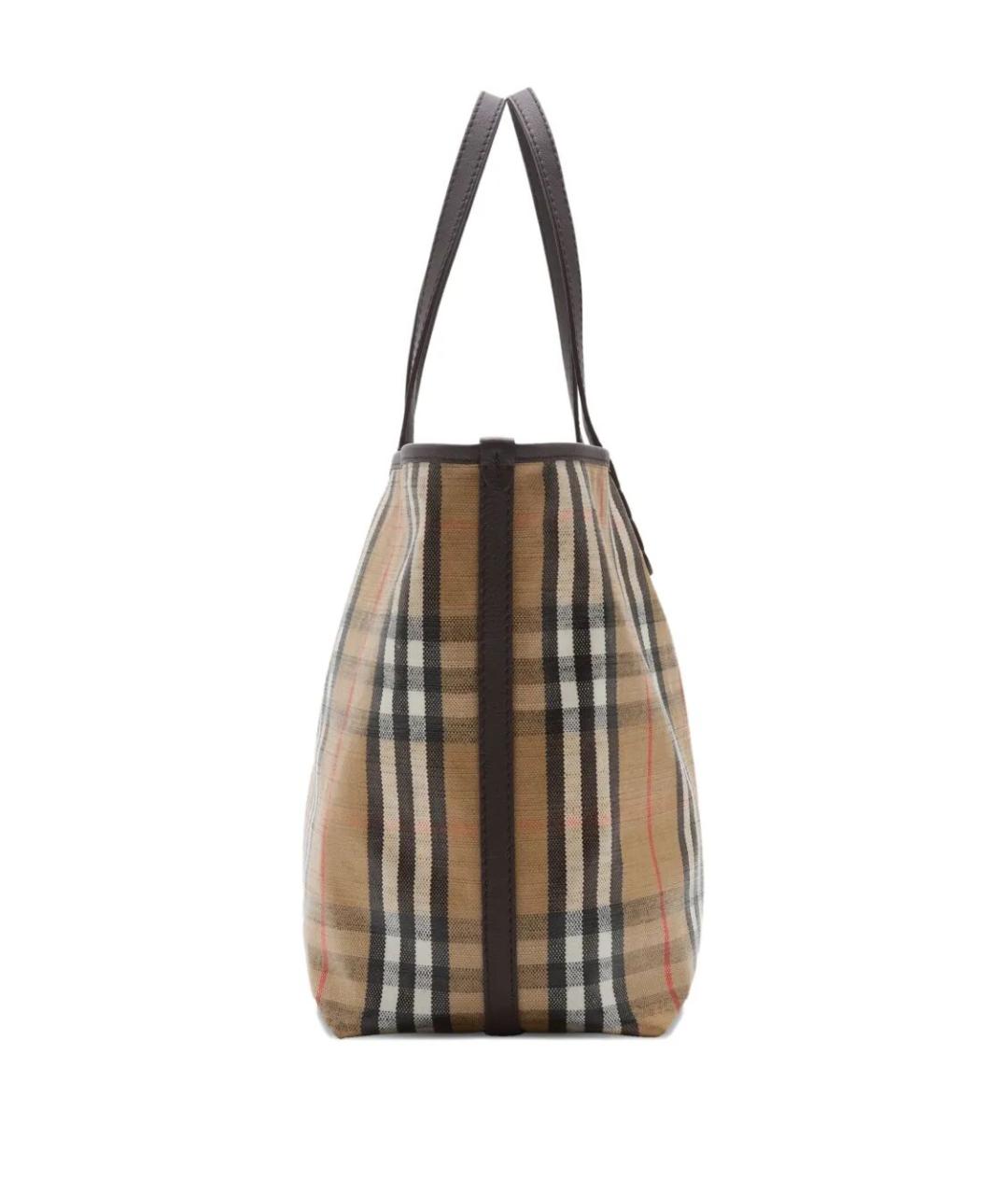 BURBERRY Коричневая сумка тоут, фото 4