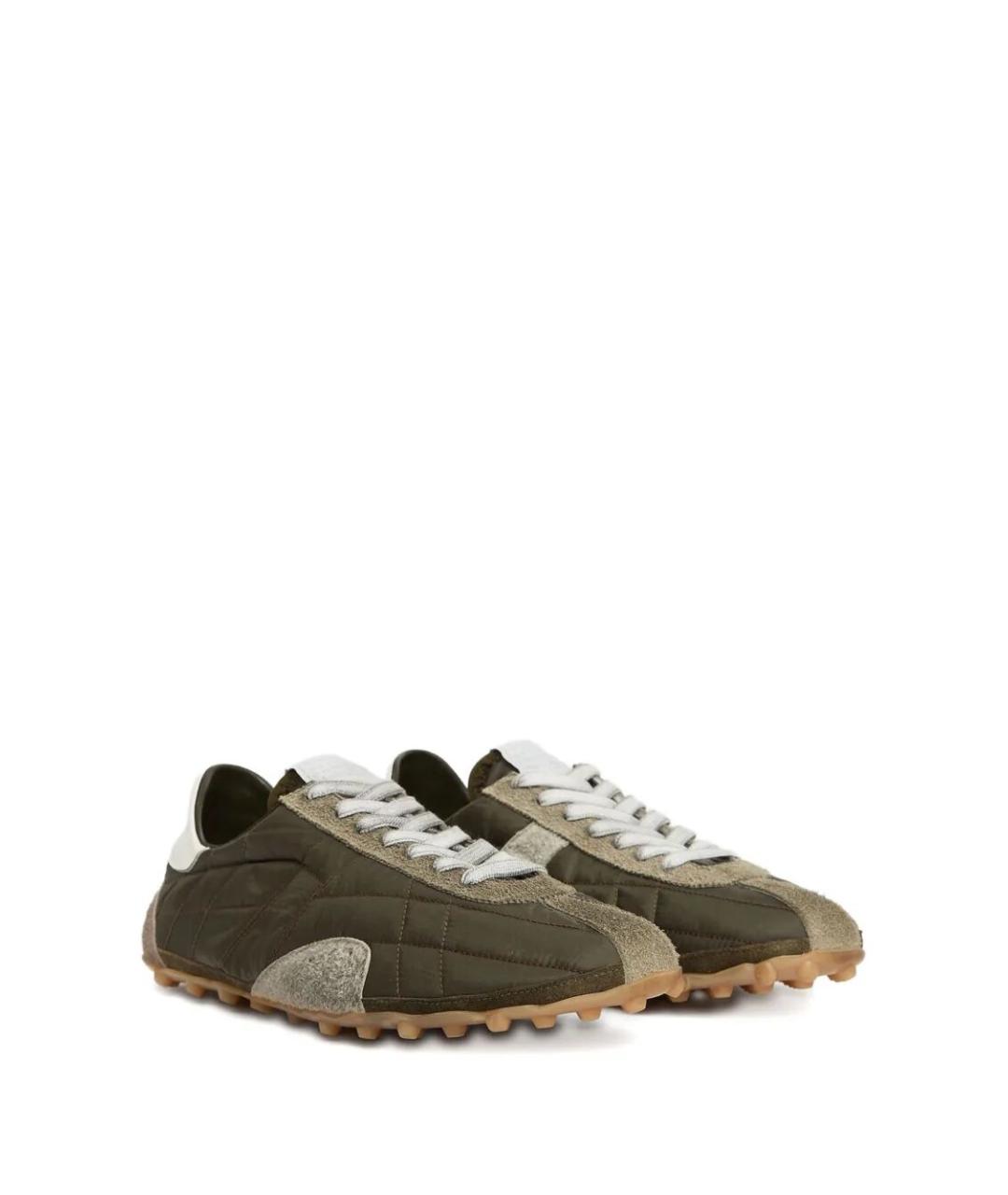 MAISON MARGIELA Зеленые синтетические низкие кроссовки / кеды, фото 2