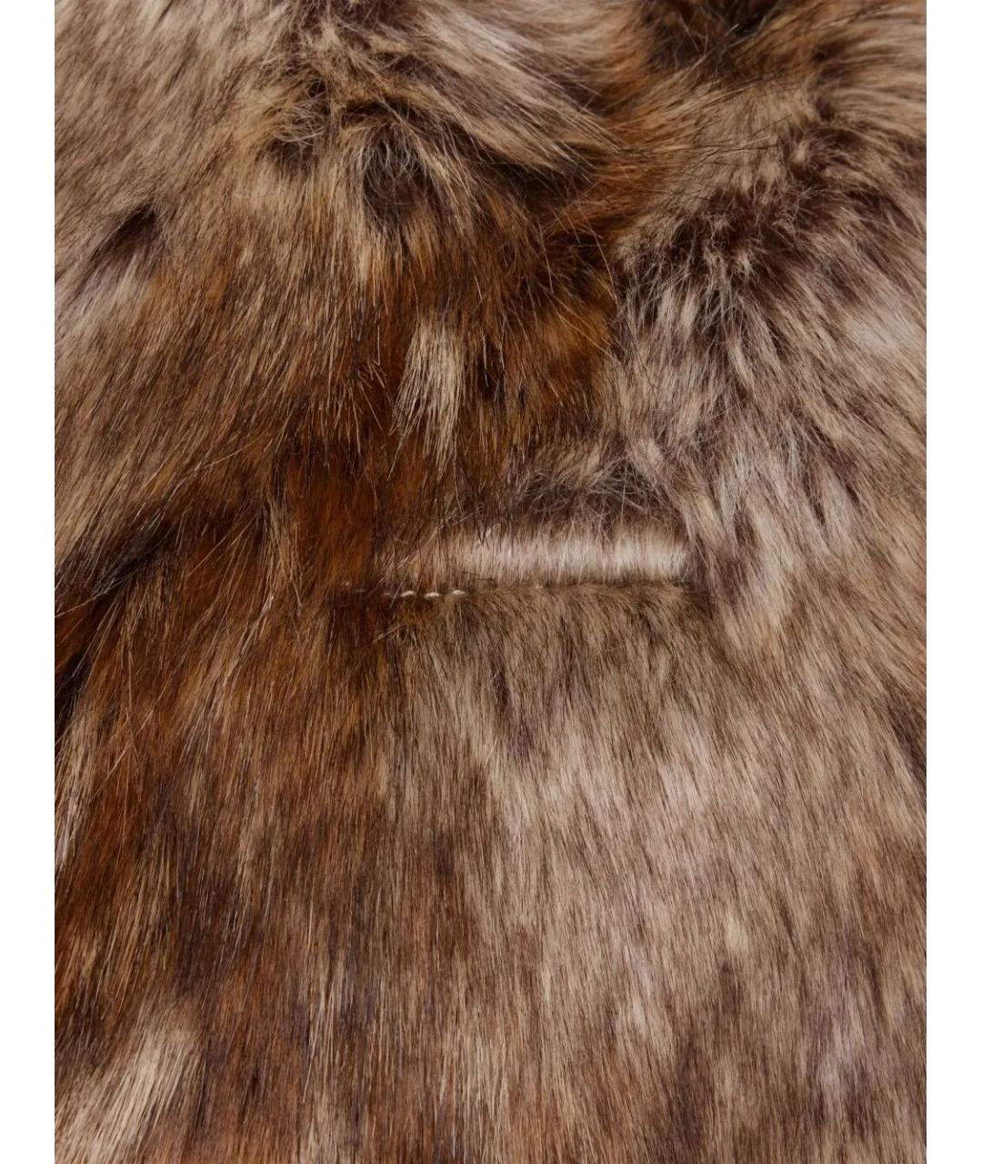MM6 MAISON MARGIELA Коричневая синтетическая сумка через плечо, фото 4
