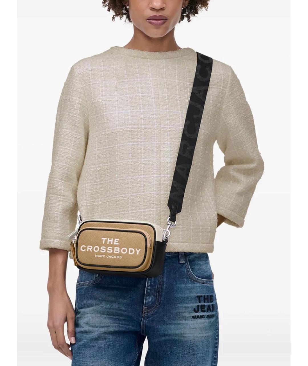 MARC JACOBS Бежевая кожаная сумка через плечо, фото 2