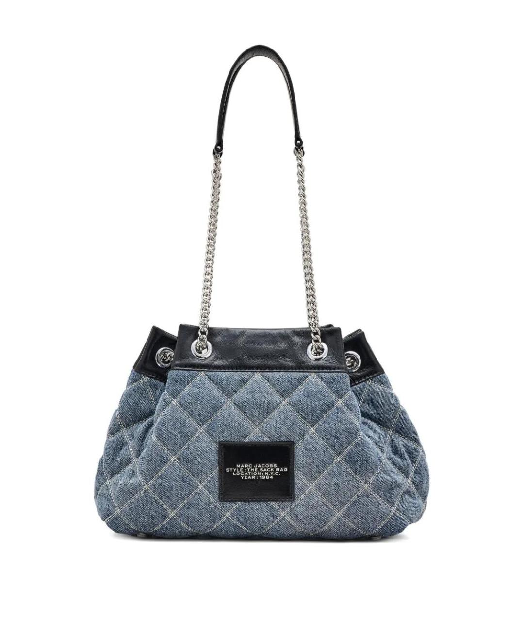 MARC JACOBS Синяя хлопковая сумка через плечо, фото 4