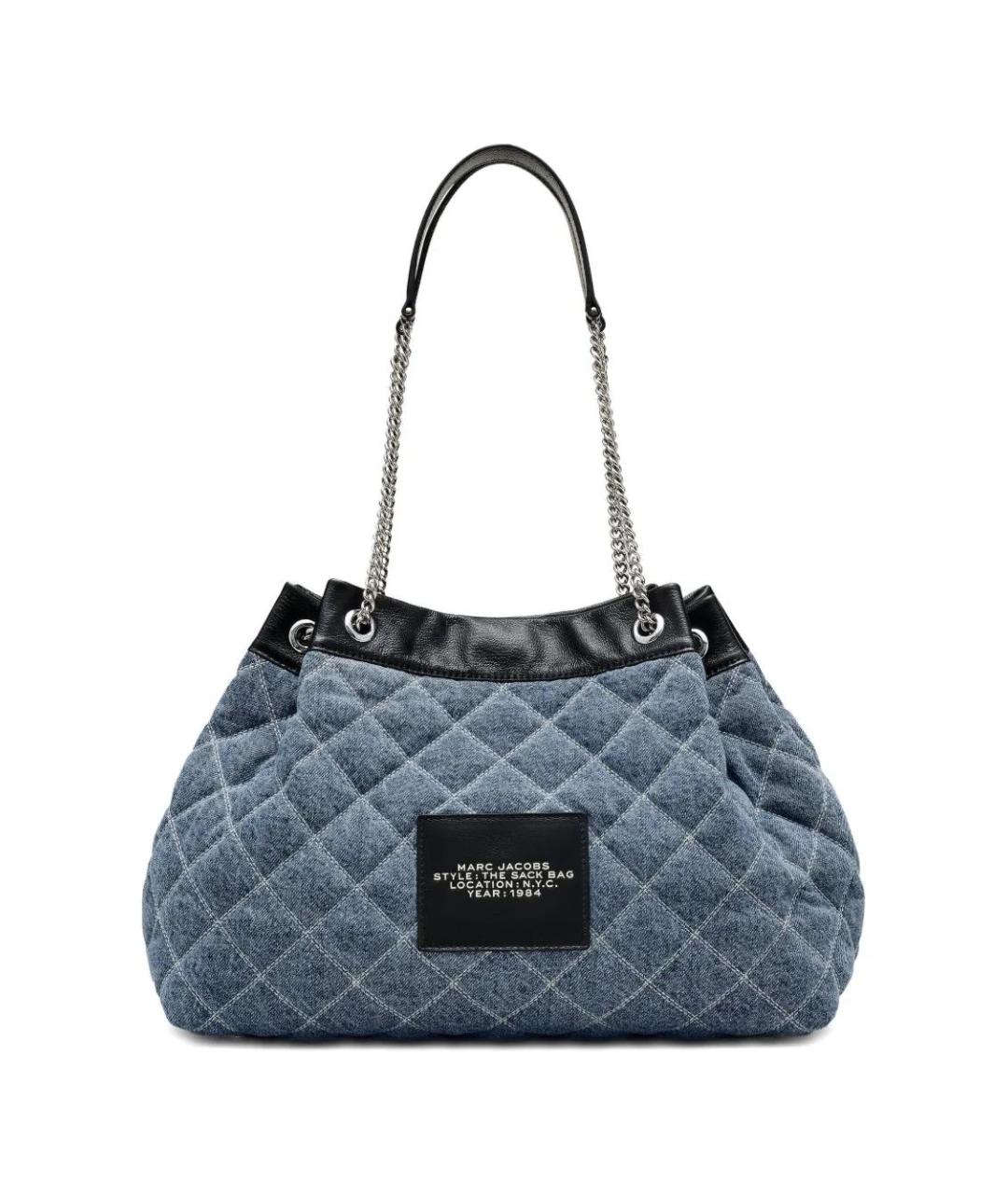 MARC JACOBS Синяя хлопковая сумка через плечо, фото 4