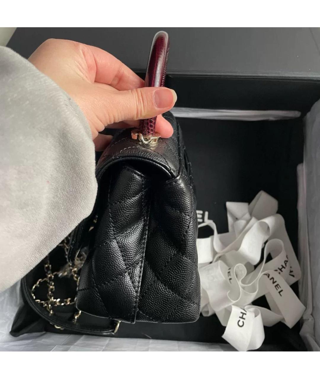CHANEL Кожаная сумка через плечо, фото 4