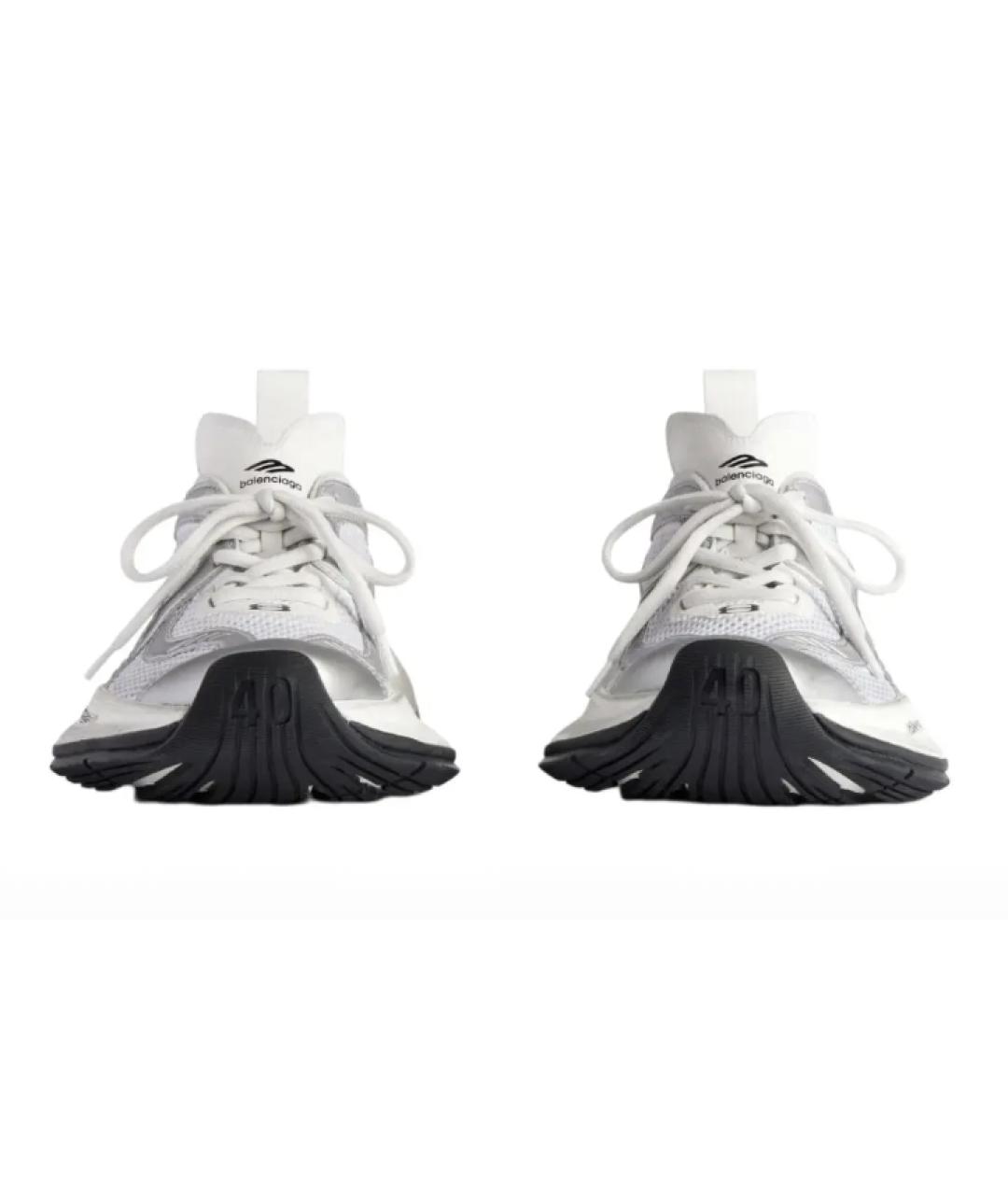 BALENCIAGA Белые низкие кроссовки / кеды, фото 4