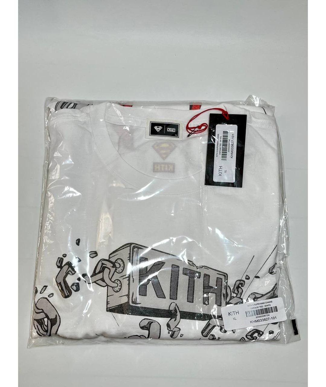 KITH Белая хлопковая футболка, фото 2
