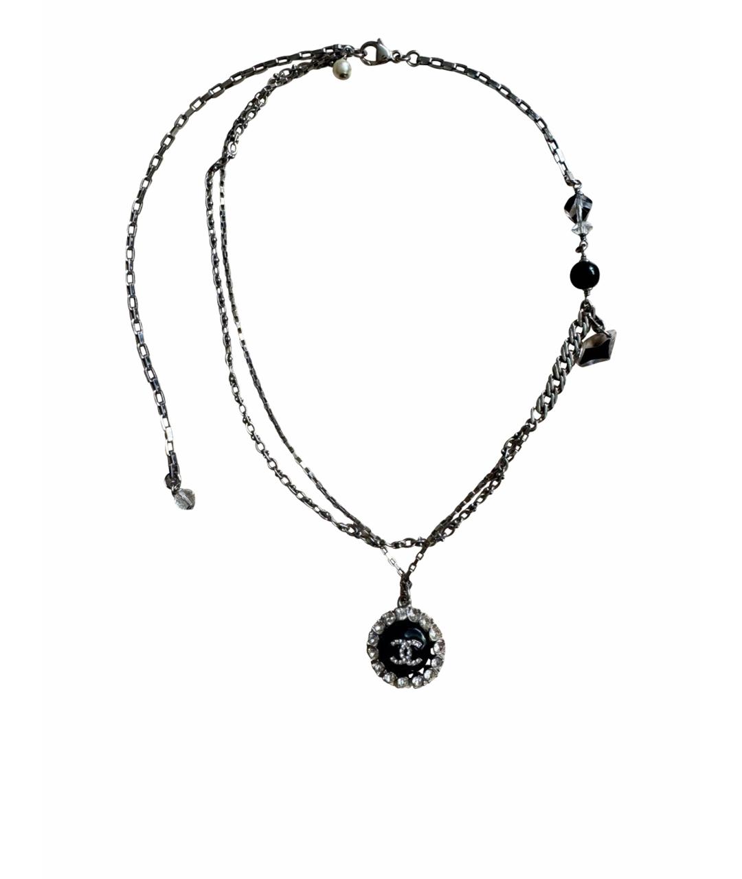 CHANEL Серебряное металлическое колье, фото 1