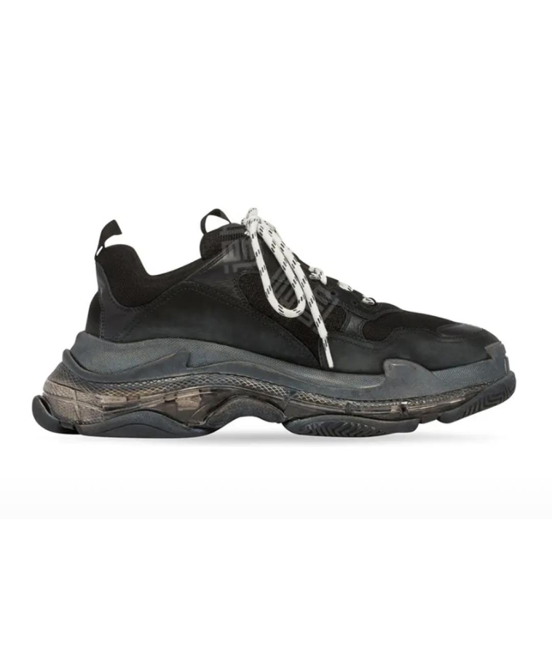 BALENCIAGA Черные кеды, фото 2