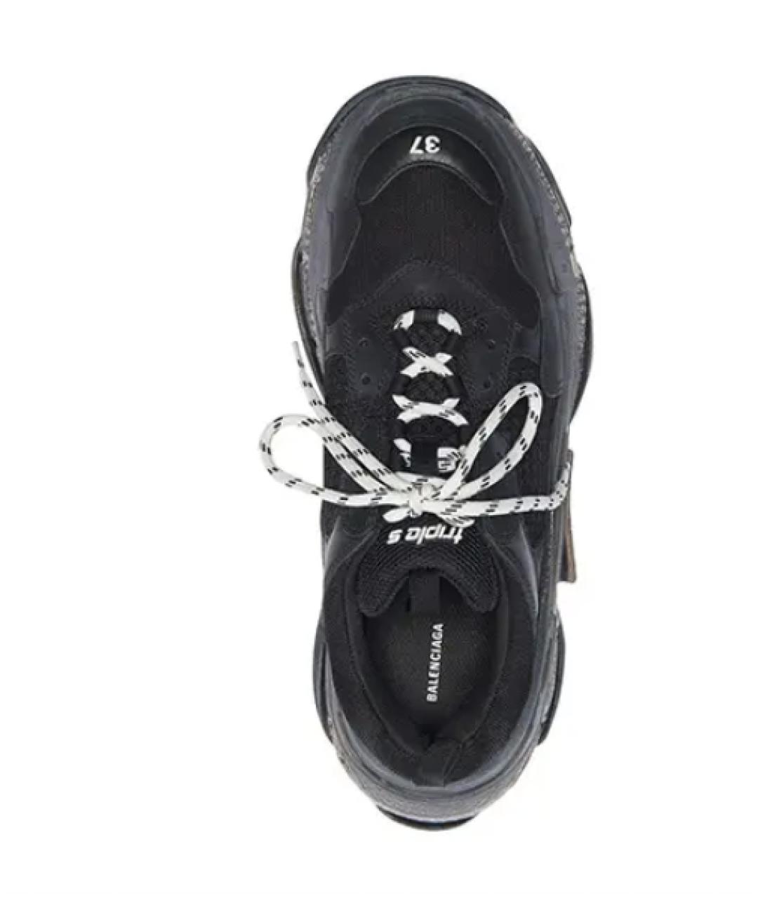 BALENCIAGA Черные кеды, фото 3
