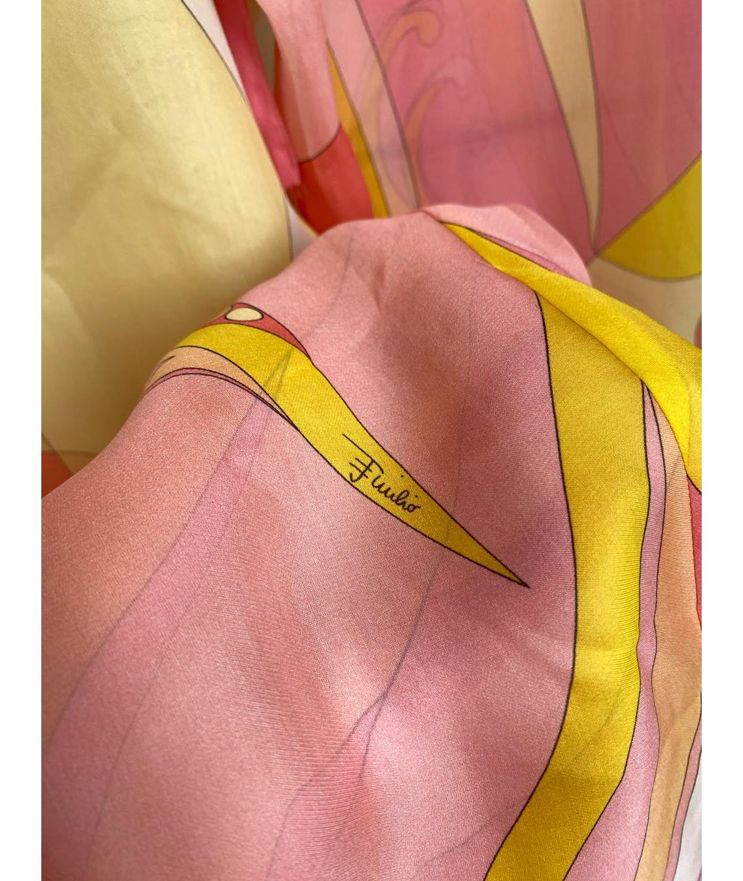EMILIO PUCCI Мульти шелковые брюки широкие, фото 8