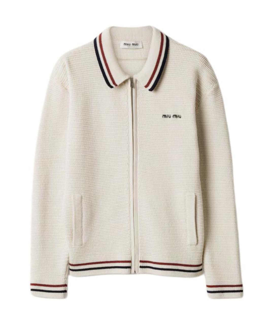 MIU MIU Белый джемпер / свитер, фото 1