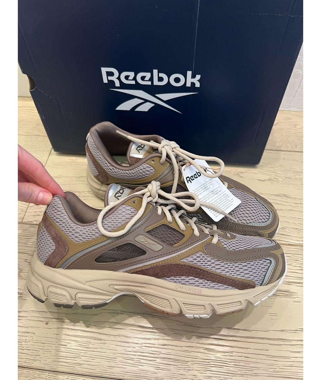 REEBOK Бежевые текстильные кроссовки, фото 6