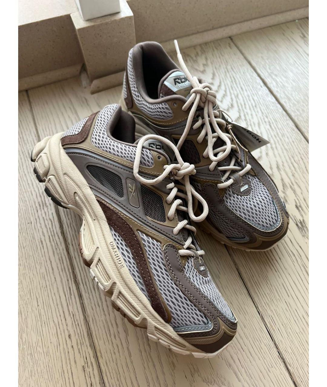 REEBOK Бежевые текстильные кроссовки, фото 9