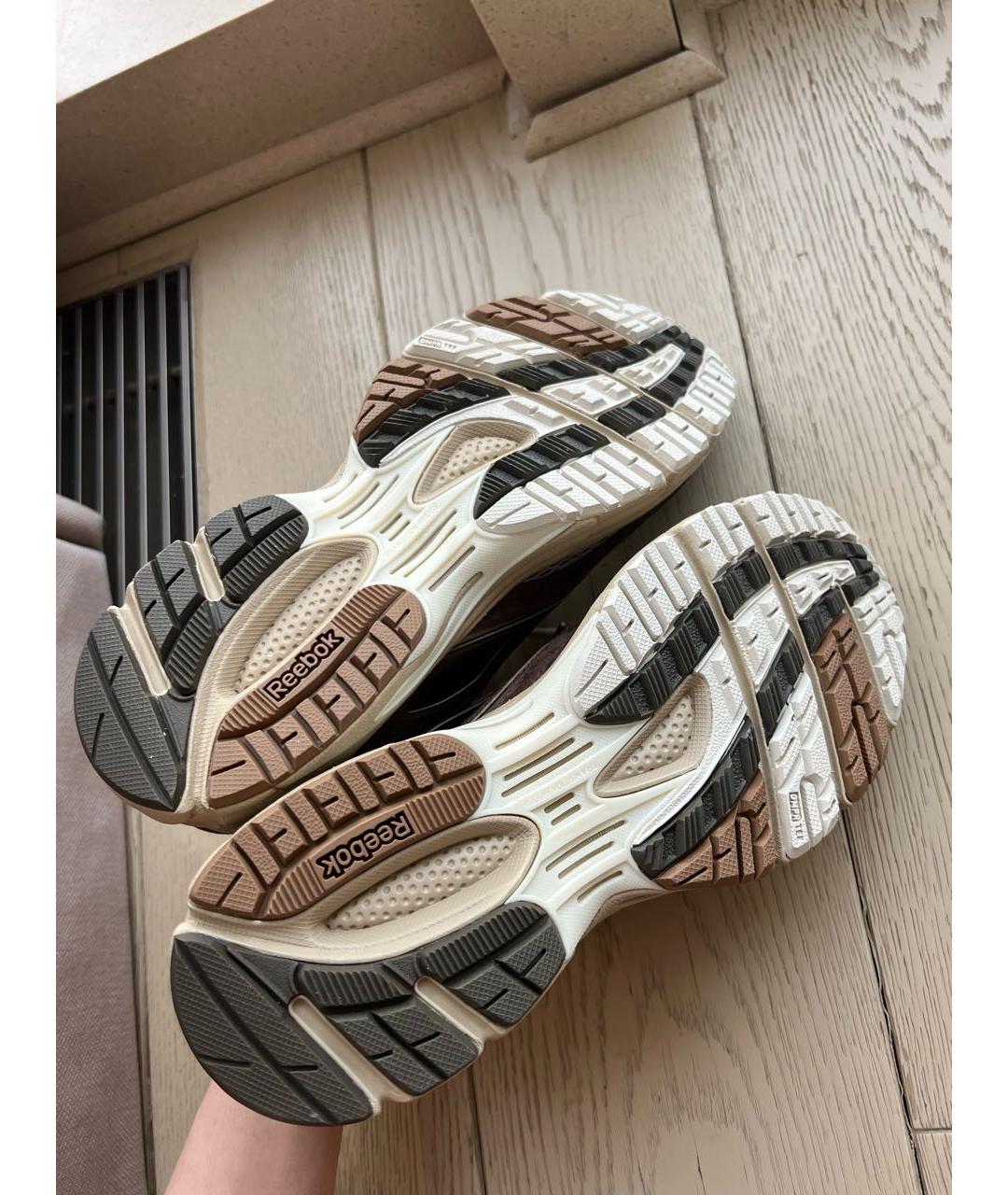 REEBOK Бежевые текстильные кроссовки, фото 3