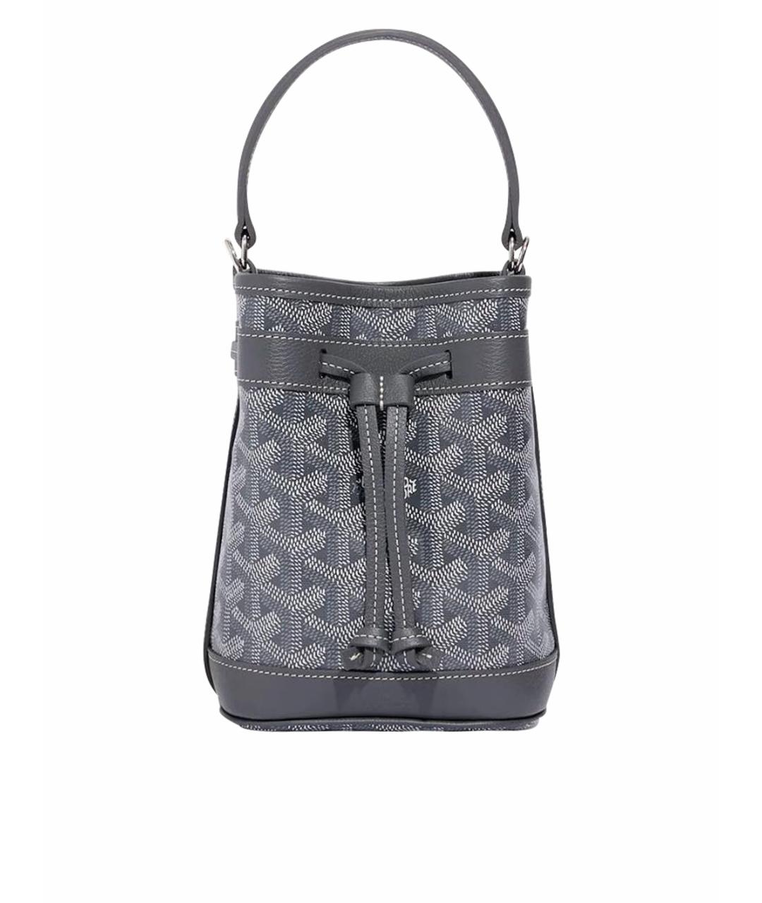 GOYARD Серая кожаная сумка тоут, фото 1