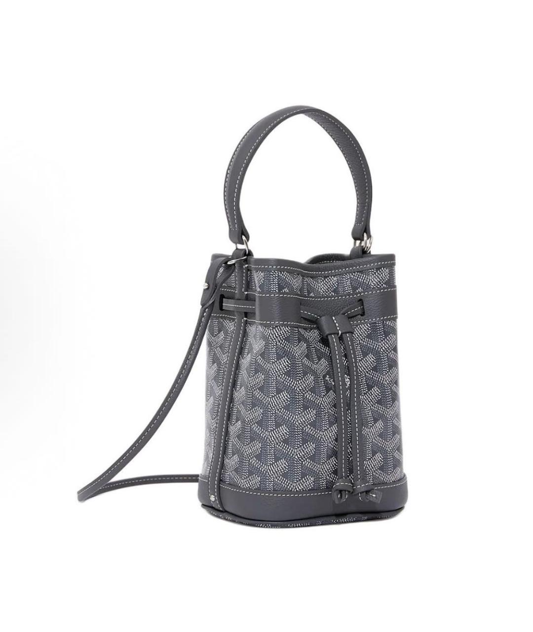 GOYARD Серая кожаная сумка тоут, фото 2