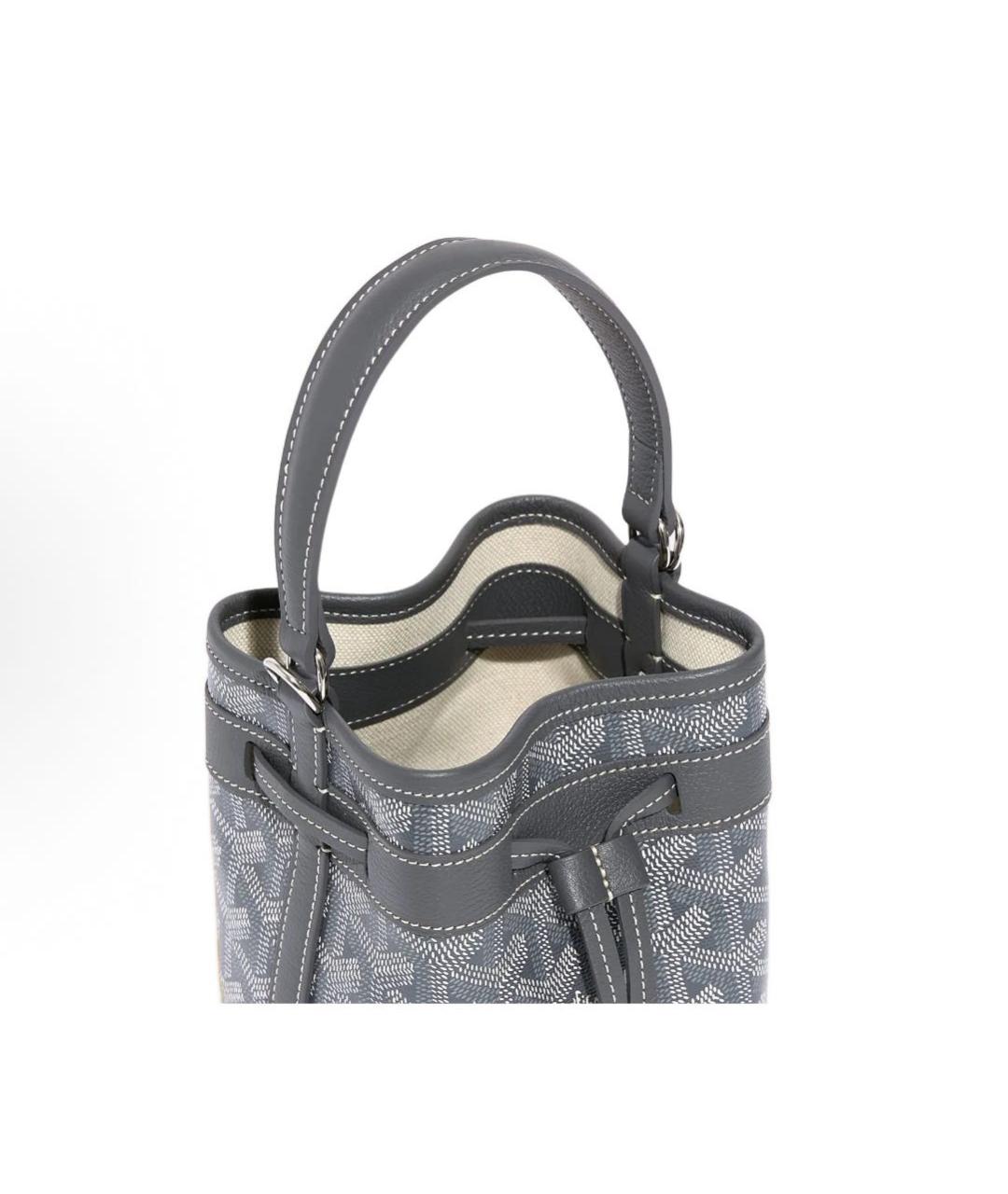 GOYARD Серая кожаная сумка тоут, фото 3