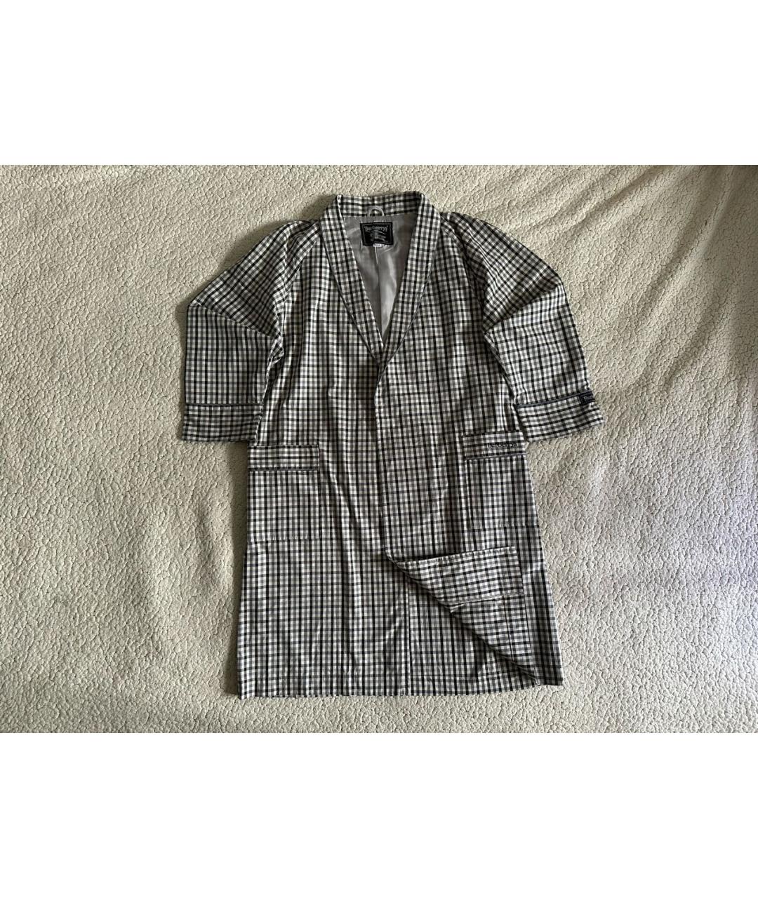 BURBERRY Белое хлопковое пальто, фото 9