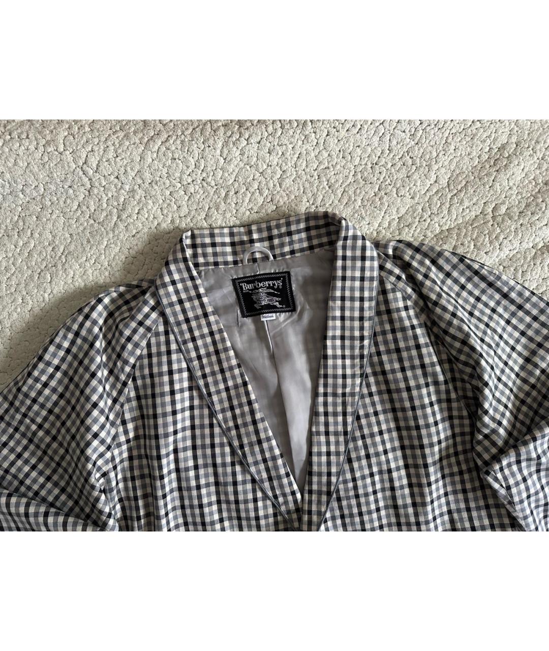 BURBERRY Белое хлопковое пальто, фото 2