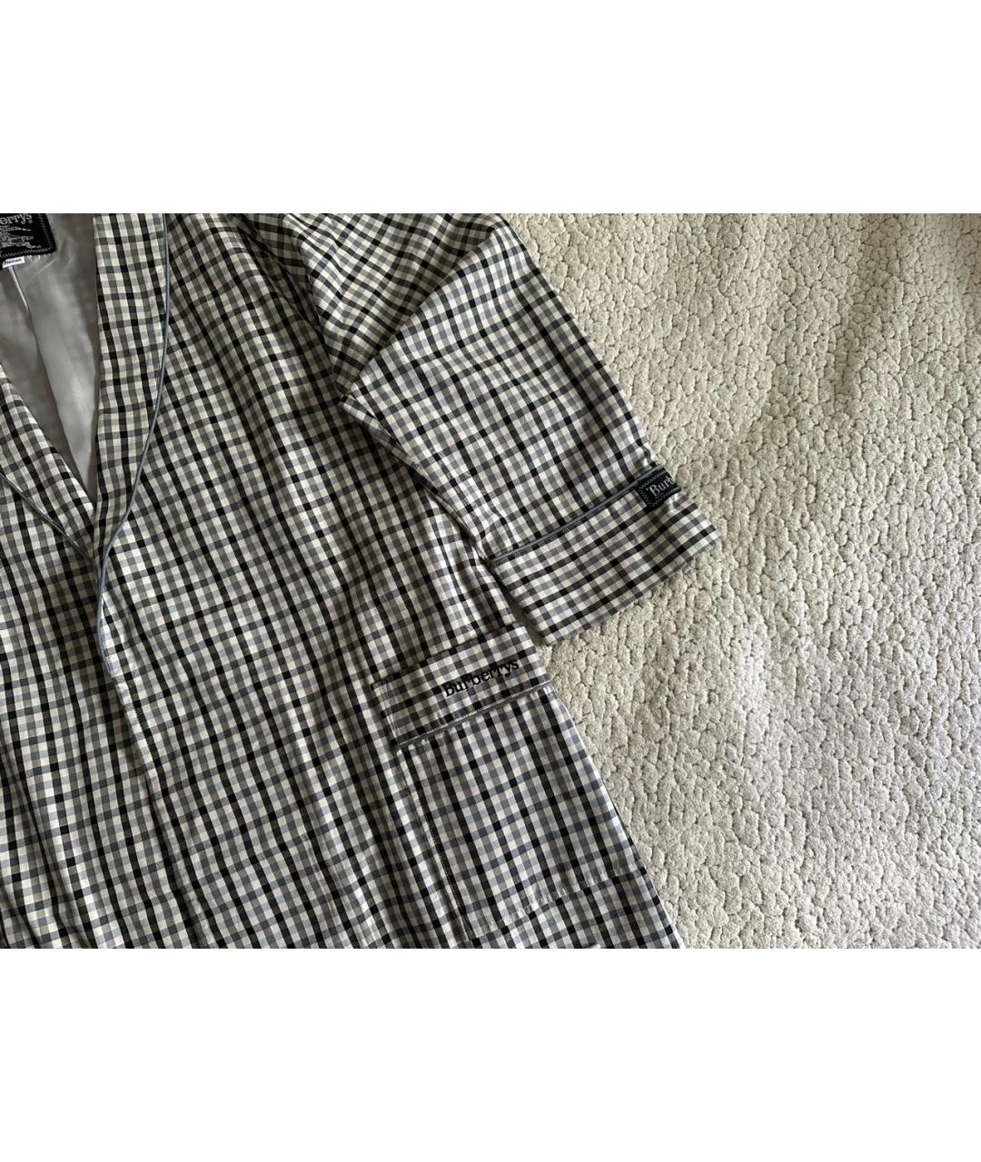 BURBERRY Белое хлопковое пальто, фото 4