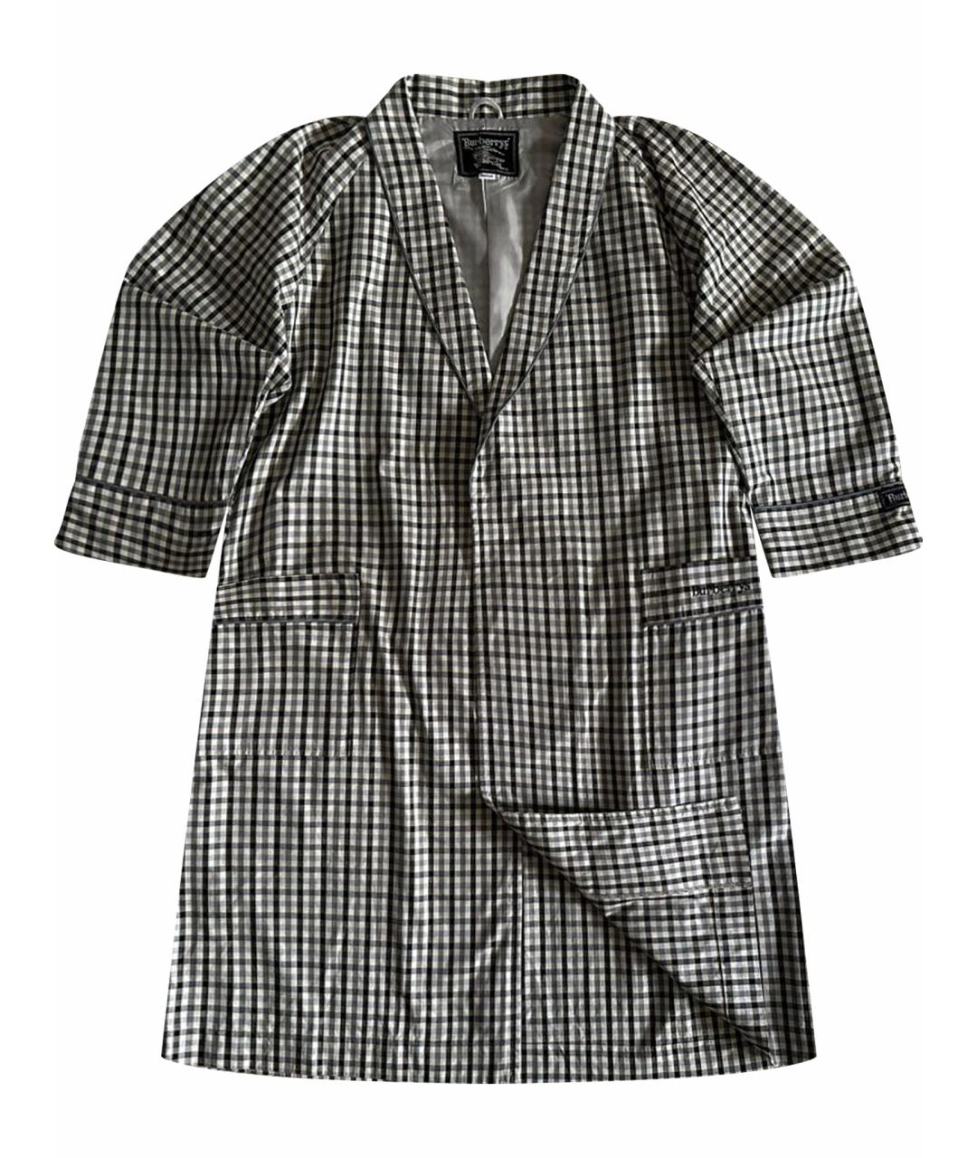 BURBERRY Белое хлопковое пальто, фото 1