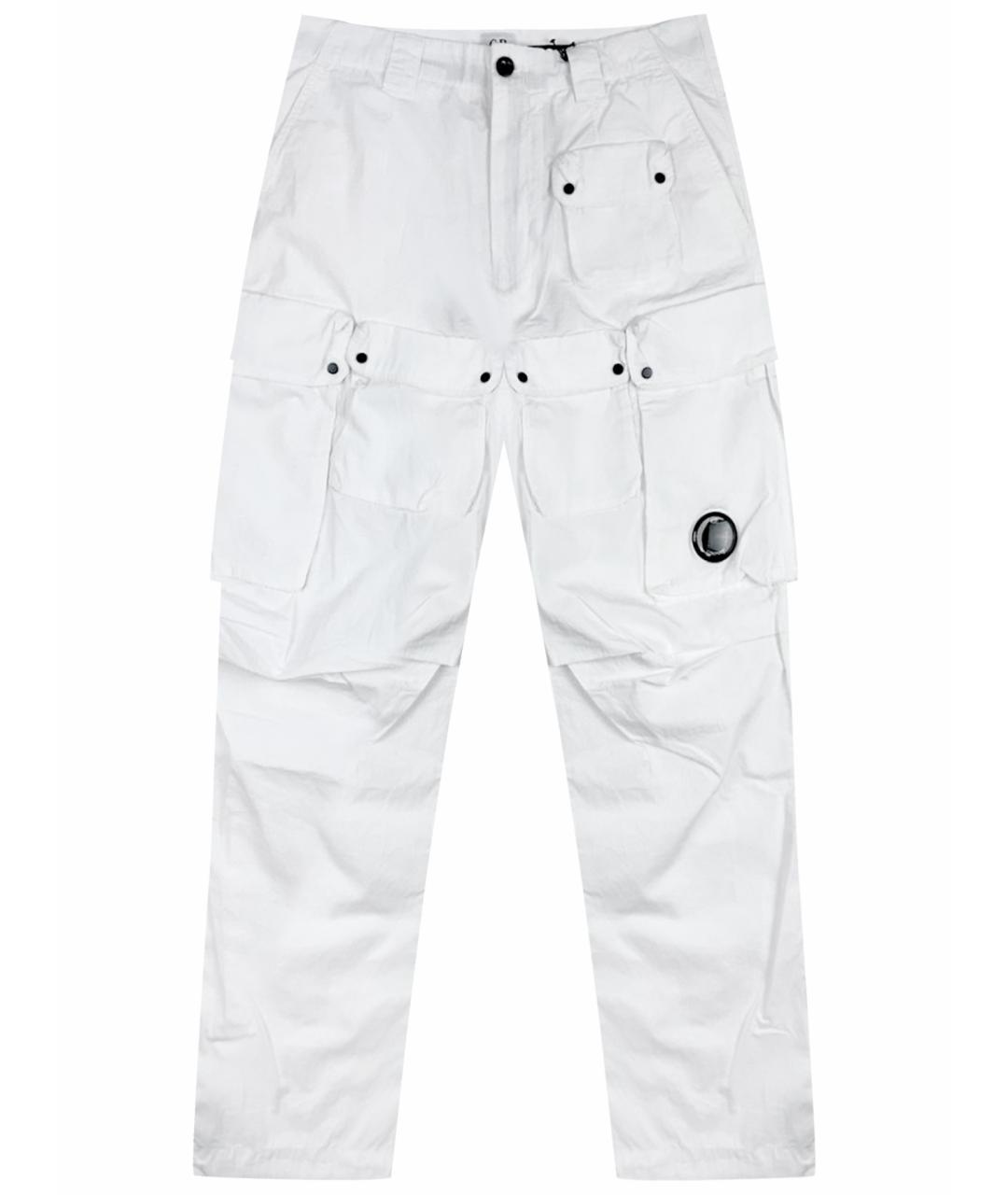 CP COMPANY Белые хлопковые повседневные брюки, фото 1