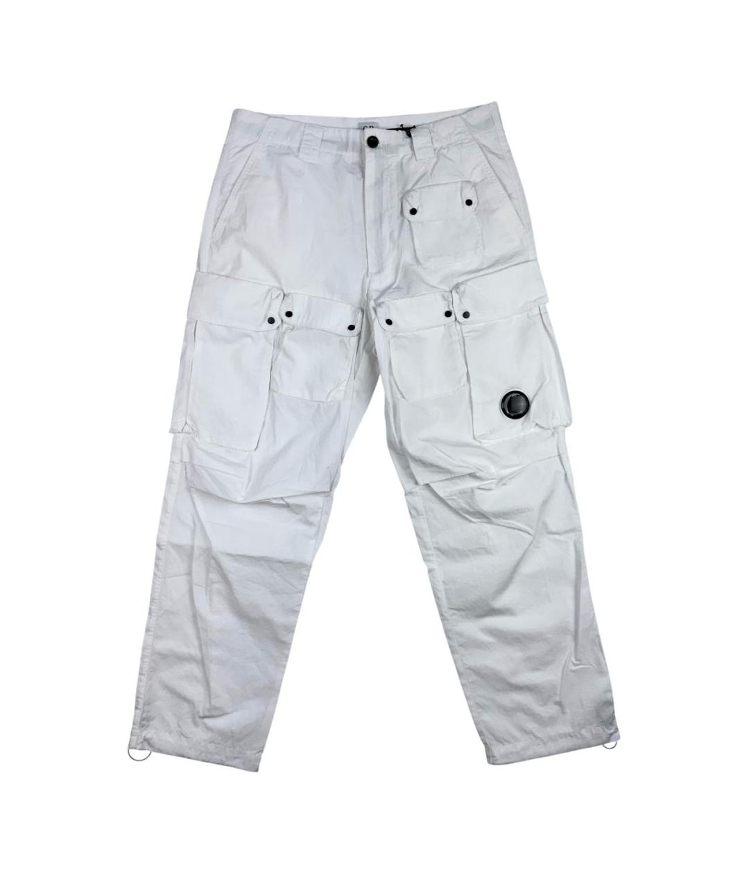 CP COMPANY Белые хлопковые повседневные брюки, фото 7