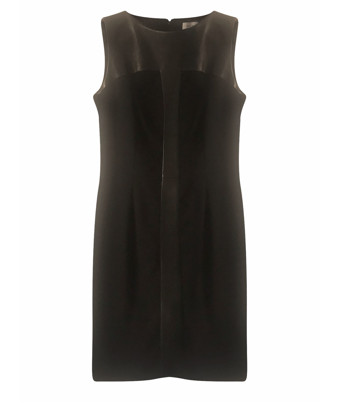YVES SAINT LAURENT VINTAGE Черное кожаное повседневное платье, фото 1
