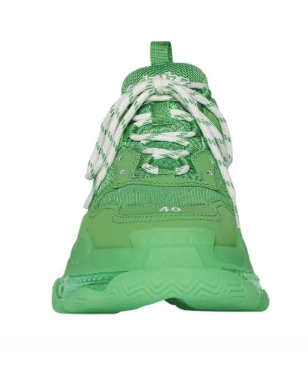 BALENCIAGA Зеленые кеды, фото 3