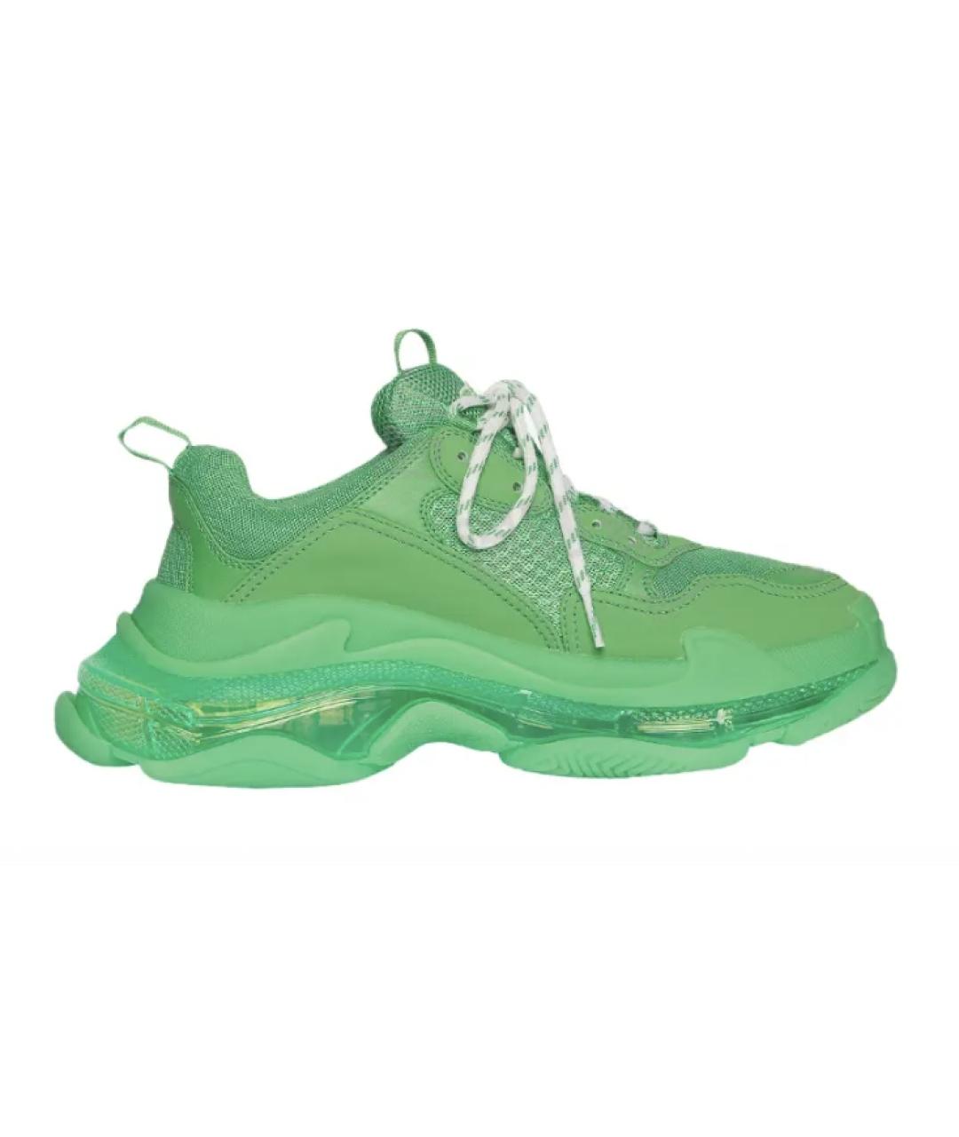 BALENCIAGA Зеленые кеды, фото 2