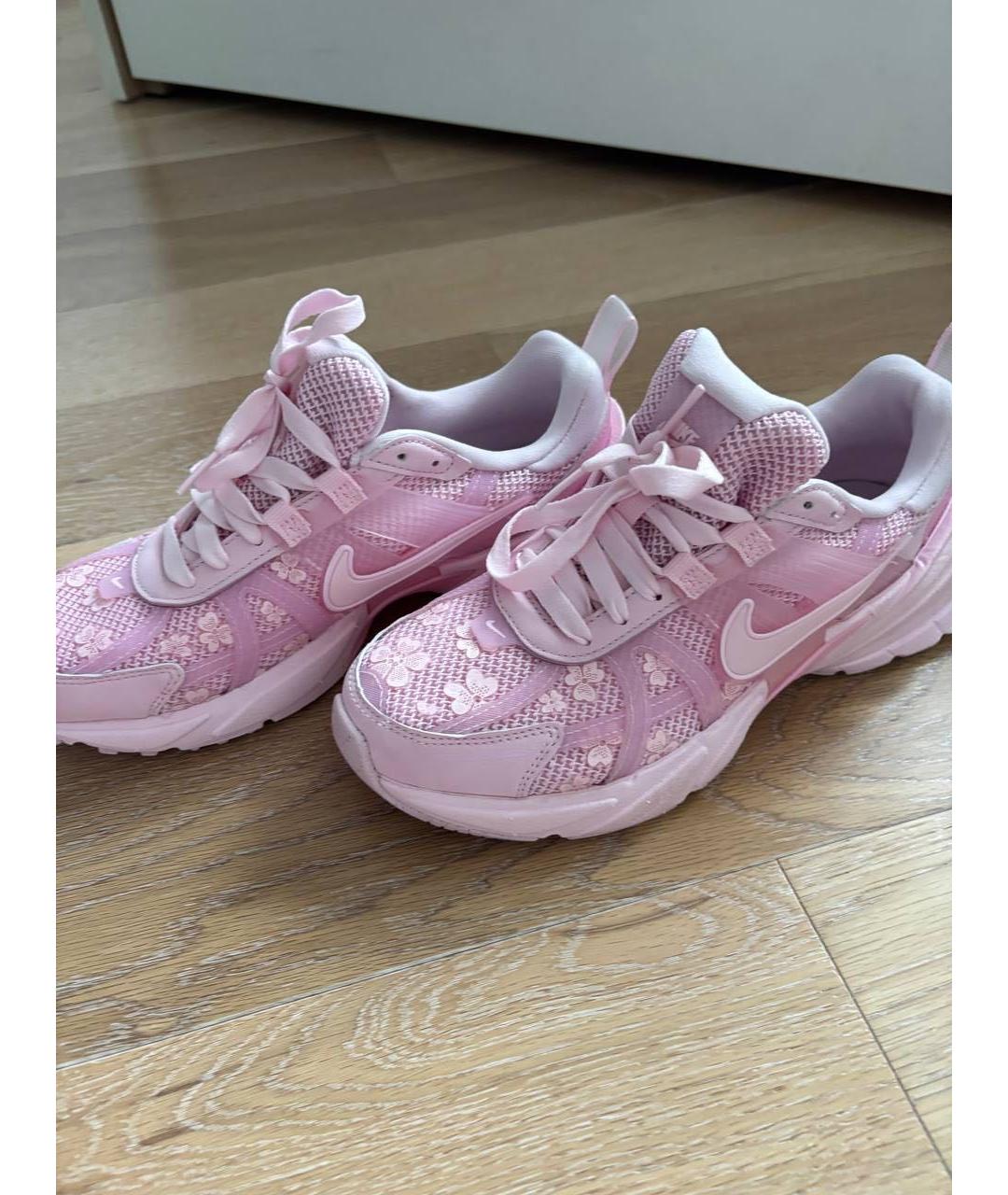 NIKE Розовые текстильные кроссовки, фото 3