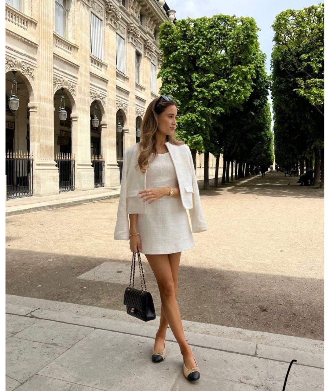 CHANEL Белые кожаные балетки, фото 8