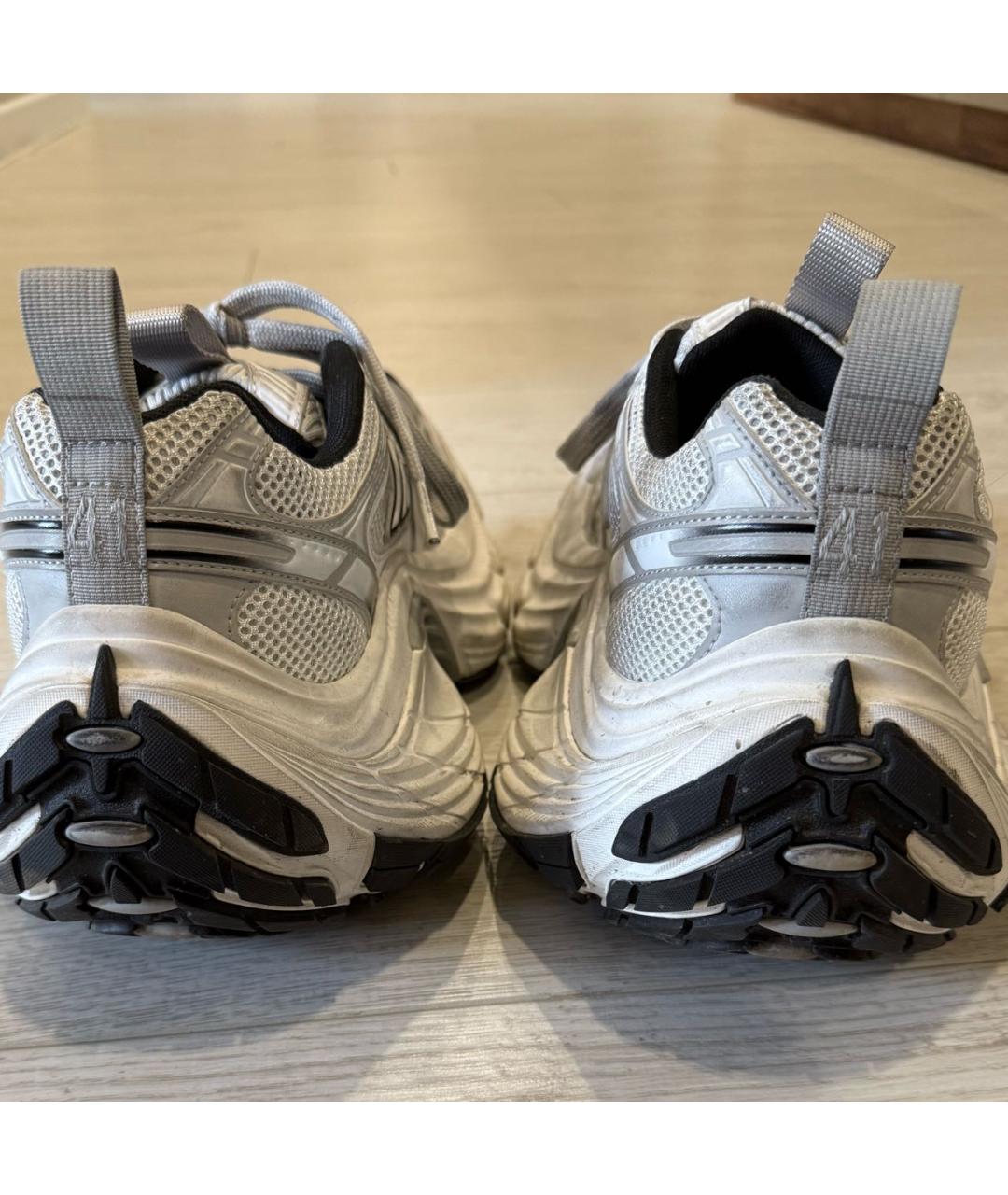 BALENCIAGA Белые синтетические низкие кроссовки / кеды, фото 5